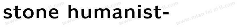 stone humanist字体转换